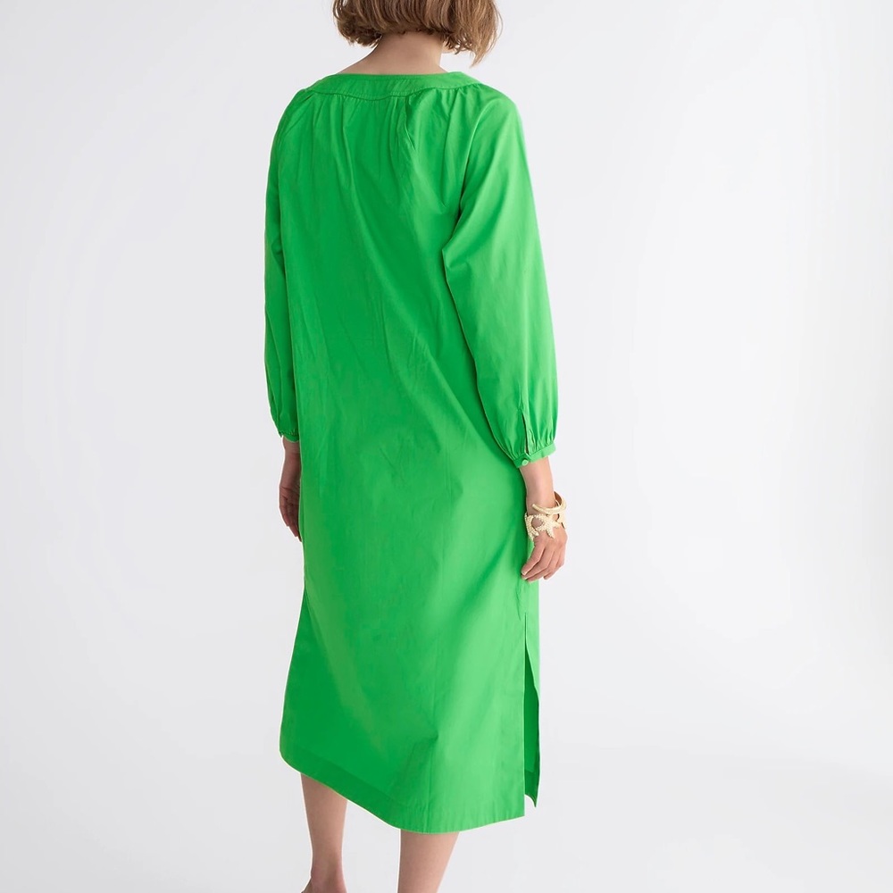 NWT J. Crew Poplin Dress XS - Picture 4 of 8